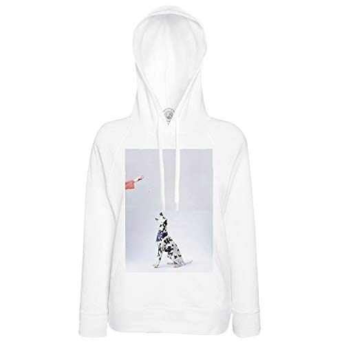 Sweat à capuche dalmatien avec bandana bleu pour amoureux des animaux