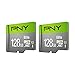 PNY 128GB & 32GB Elite Class 10 U1 microSDXC & microSDHC Card 2-Pack & 5-Pack Bundle
