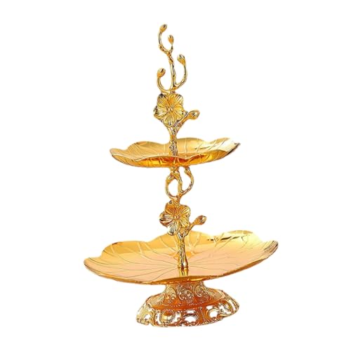 DECOMELODY Alzata Frutta in Piano Vassoio Decorativo per Dessert e Snack Supporto Versatile Cucina e Buffet