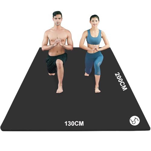 RYTMAT Yogamatte XXL 200x130cm NBR 15mm Dick und Bequem...