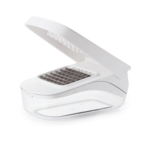 OXO 11122600 Good Grips Vegetable Chopper With Easy-Pour Opening, White, 10.7 x 26.2 x 16.5 cm