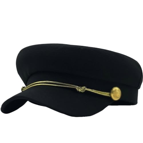Casquettes solides de style octogonal avec visière protectrice pour femmes actives