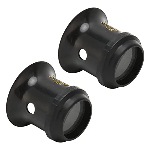 Lupa de reparación de Relojes, Lupa Profesional portátil 3X para evaluación de Joyas, relojeros, Material plástico, 2 uds.
