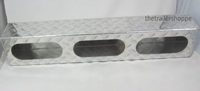 Aluminum Light Box Guard Truck Triple 6" Incandescent AL6503
