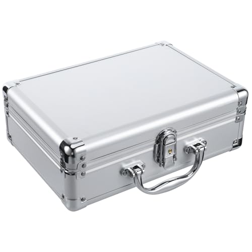 DOITOOL Portable Aluminum Case for Men Briefcase Latch Hard Briefcases for Men