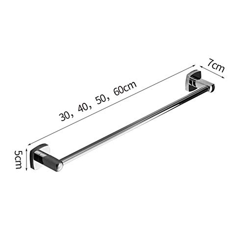 Porte-serviettes mural en acier inoxydable de 50cm pour salle de bain