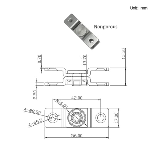Charnière dynamométrique inox écran orientable et trappe de meuble - 3