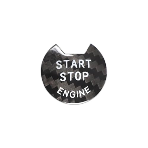 Couvercle bouton d'arrêt moteur en carbone noir pour Nissan Navara 2013-2021