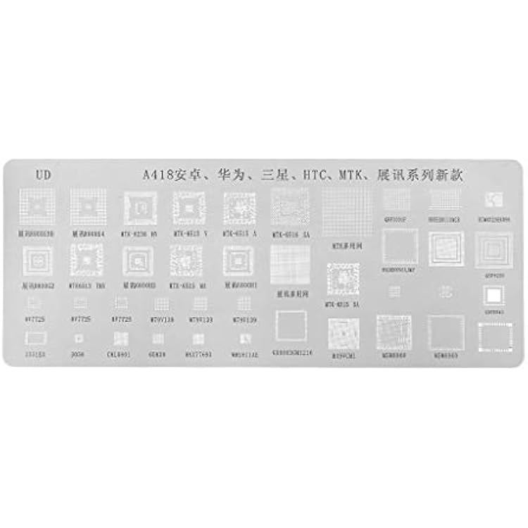 3pcs Universal BGA Reballing Stencils Kit For MTK For For Tools Box Storage With Wheels Large