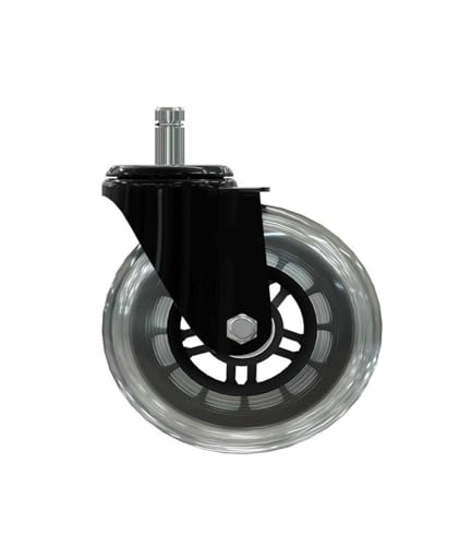 Roulette universelle en polyuréthane transparente et silencieuse - 4