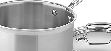 Cuisinart 12 Piece Cookware Set, MultiClad Pro Triple Ply, Silver, MCP-12N & MCP194-20N Multiclad Pro Triple Ply Stainless Cookware 4-Quart Skillet, Saucepan w/Cover