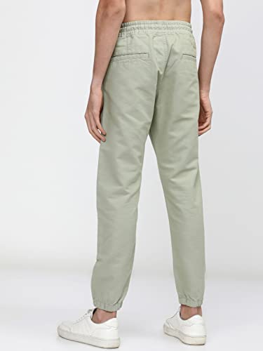 Image of KETCH Men Mid Rise Regular Fit Jogger Trouser