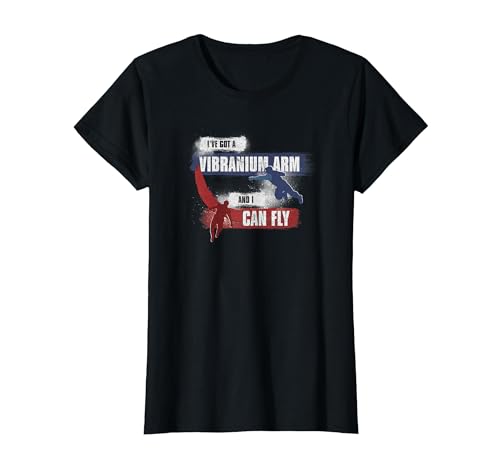 Image of Marvel The Falcon and The Winter Soldier Sam and Bucky T-Shirt, Women, Black, Small