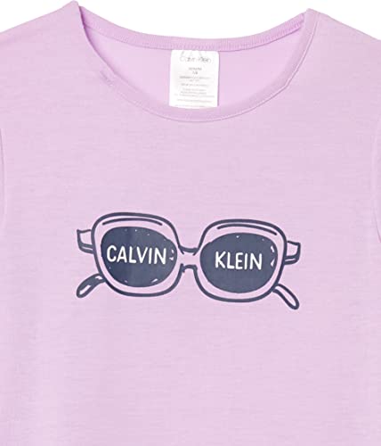 Calvin Klein Girls' Kids Top and Bottom Pajama Sleep Set Wear2
