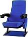 Produktbild Stagecaptain CS-600BL Movieking Kinosessel (Relaxsessel, klappbarer Sitz, 2 x Armlehne mit Getränkehalter, Bodenplatte) Blau