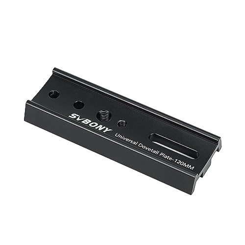 SVBONY SV219 Dovetail Mount Plate, 120mm 4.72 inches Universal Dovetail Plate Compatible with Vixen Dovetail Saddles, Telescope Accessories for OTA Equatorial Tripod Sky Astrophotography