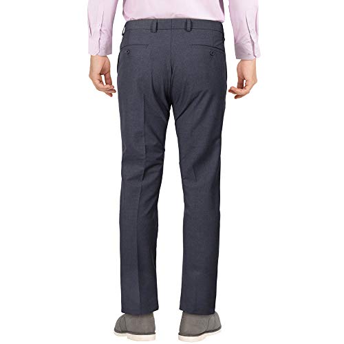 Image of VETTORIO FRATINI by Shoppers Stop Mens 4 Pocket Slub Formal Trousers