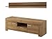 Produktbild Mirjan24 TV Lowboard Willson SRTV155 + P155, TV Tisch, Schrank, Fernsehtisch, Fernsehschrank, TV Bank, TV Möbel, Wandregal, Hängeregal (Riviera Eiche)