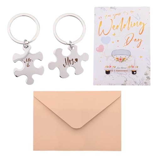 Porte-clés Mr Mrs pour immortaliser l'amour d'un jeune couple marié