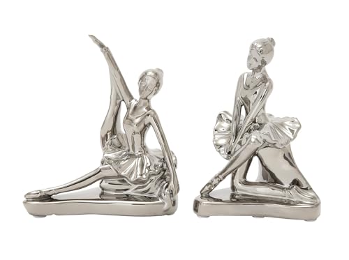 Deco 79 Porcelain Ceramic Dancer Decorative Sculpture Home Decor Statues,