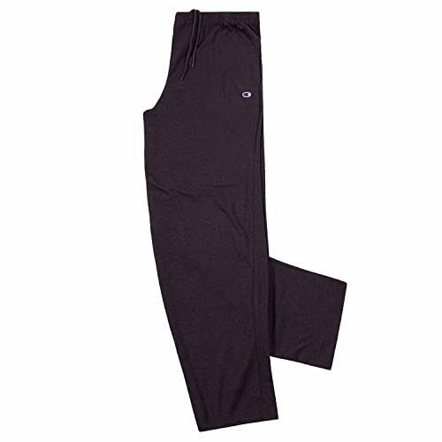Image of Champion Mens Big and Tall Open Bottom Lounge Pants, Lightweight Jersey Sweatpants