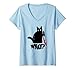 Mujer gato asesino con cuchillo y sangre halloween regalo de hall Camiseta Cuello V