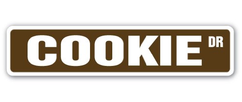 Cookie Street Sign Bakery Pastry Sweets Chocolate Chips | Indoor/Outdoor | 30" Wide