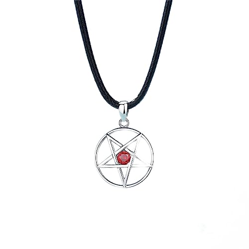 Collier Pentagramme inversé en Argent 925 pour homme et femme