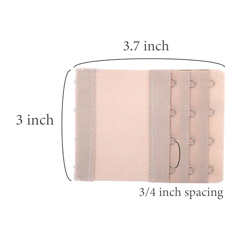 Image of Women's Bra Extenders 4 Hook / 3 Hook / 5 Hook / 2 Hook Soft Comfortable Stretchy Bra Extension Strap