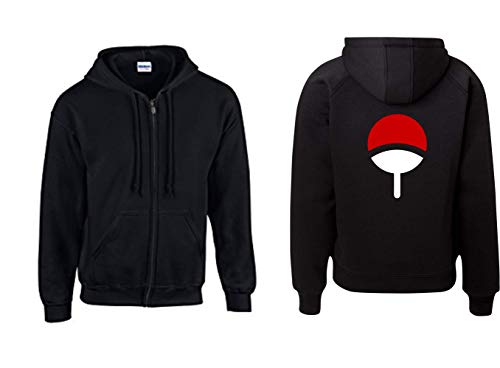 Textilhandel Hering Jacke - Familie Uchiha (Schwarz M)