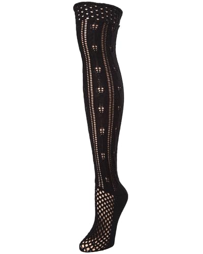 Image of MeMoi Jumbo Cable Over The Knee Cotton Blend Warm Socks