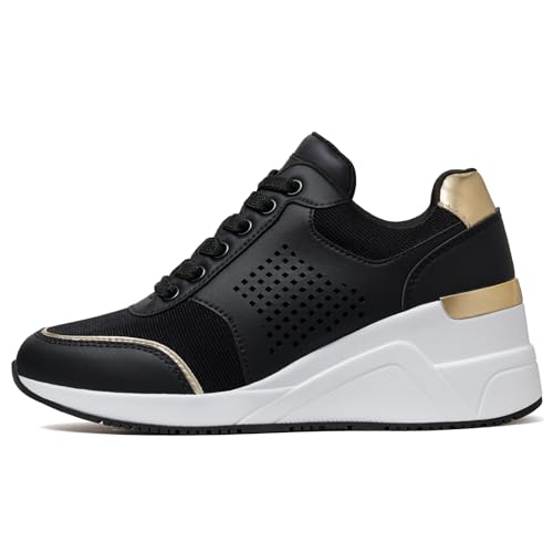 Image of Cestfini Wedge Sneakers for Women - Wedge Tennis Shoes Non-Slip Women Fashion Sneakers