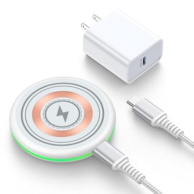 25W Magnetic Wireless Fast Charging Pad for iPhone 17 Pro Max 16 15 14 13 12 Series, Android Wireless Magsafe Charger Station with 30W Adapter for Samsung Galaxy S26 Ultra S26 S25 Ultra S24 FE S23 S22