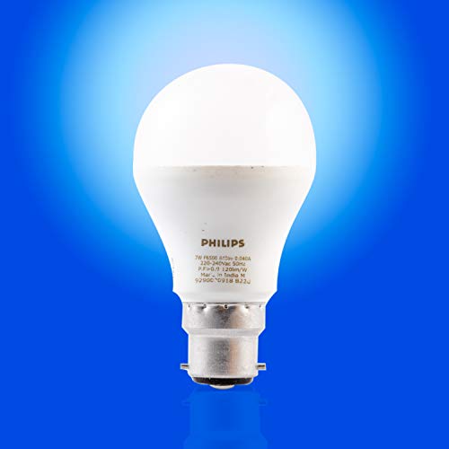 Image of Philips Stellar Bright 7 Watt LED Bulb, 5 Star Base B22 (Cool Day Light, Pack of 4)