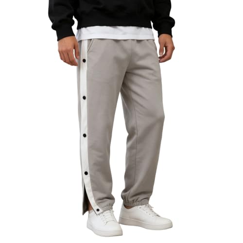 Pantalon de sport décontracté homme modèle F417 avec poches et boutons