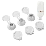 Inverted Caps Flipping Bottle Set - 6 Bottle Emptying Caps Kit, 3 Sizes Adapters Transfer Connector | Bottle Emptying Flipping Caps Set, Inverted Lotion Bottle Caps for Shampoos Kitchen Condiments