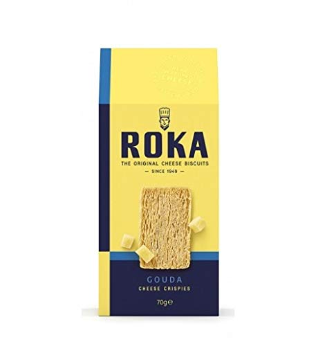 Roka - Crispies de queso Gouda 70 g - Caja de: 12 unidades