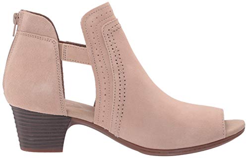 Clarks Women's Valarie Trail Heeled Sandal, Sand Suede, 1 #TOP5