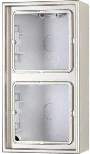 Preisvergleich Produktbild Jung AL2582A-L Aufputz-Kappe mit Rahmen 2-Fach