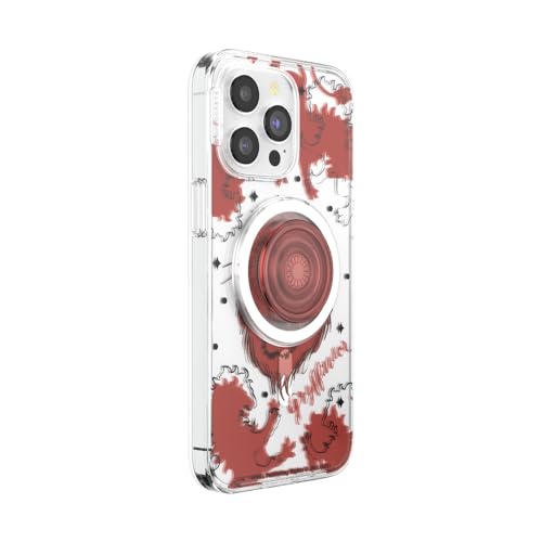 Image of PopSockets iPhone 15 Pro Max Case with Round Phone Grip Compatible with MagSafe, Phone Case for iPhone 15 Pro Max, Wireless Charging Compatible, Harry Potter - Gryffindor