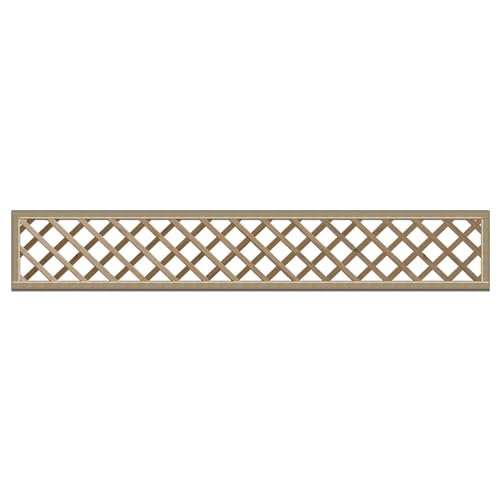 Elite Diamond Trellis in 2 sizes & 2 styles garden lattice Urban Trellis contemporary Garden Fence (183cm wide x 30cm tall, 40mm standard size hole)
