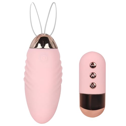 GKLWEJ Ovetto Vibrante con Telecomando, Vibratoreper Donna Ovetto con 10 Modalità di Vibrazione e Eiscaldamento, Vibratoreper Donna Piccolo Mini Vibratore