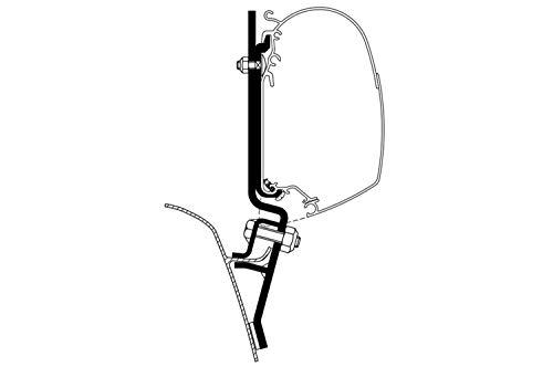 Thule Vw T2 Adapter (for Use with Direct Mount Awnings), Black/Silver