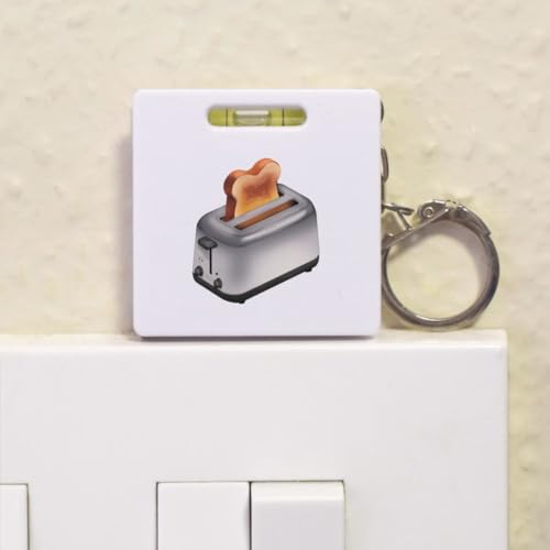 Cinta métrica con nivel Azeeda diseño tostadora miniatura 4