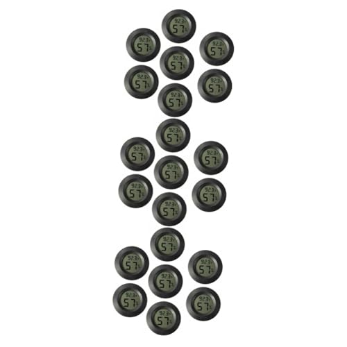 TOYANDONA 3 Series Termómetro Calibre De Humedad De Temperatura De Reptiles Digital Interior Monitor De Temperatura Y Humedad Para -higrómetro Mini Negro El Plastico 7 Piezas*3
