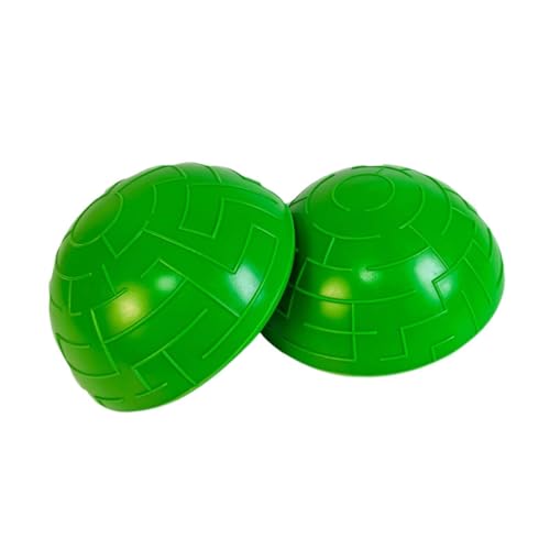LeeQinersw 2 Piezas Balones Semiesfera de Equilibrio para Y Pilates Pelotas Media Antideslizante PVC Resistente Equipo para Ejercicio Total Adecua, Verde