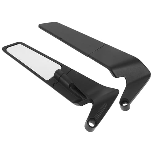 Rétroviseurs moto alu noir réglables à 360° pour un upgrade haut de gamme