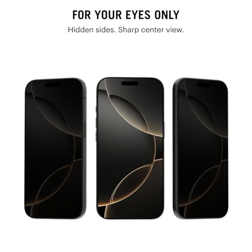 Image of DailyObjects ZeroBubble QwikInstall Privacy Screen Protector with Applicator Tray | Compatible with iPhone Air