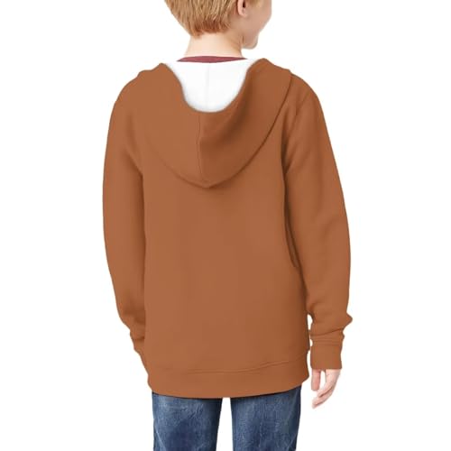 Boys Zip Up Hoodie Casual Long Sleeve Sweatshirt for Teen Trendy Clothes, Fall Outfits2