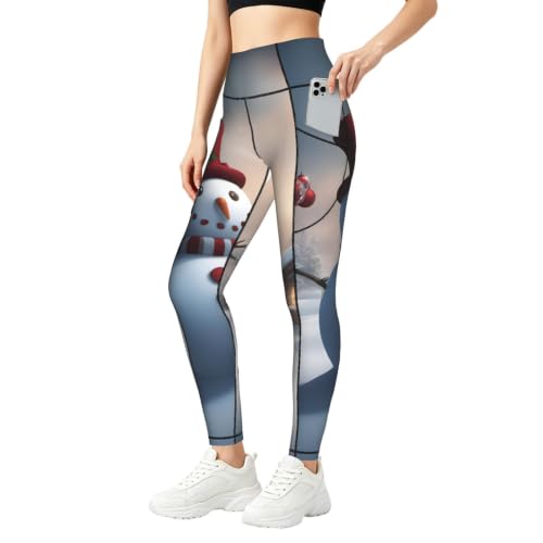 Leggings navideños transpirables de mujer para un ejercicio cómodo y activo